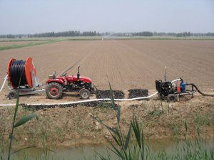 Large Farmland Irrigation with Gun Sprinkler